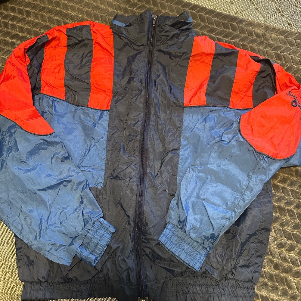 Spalding Vintage Colorblock Windbreaker Jacket
